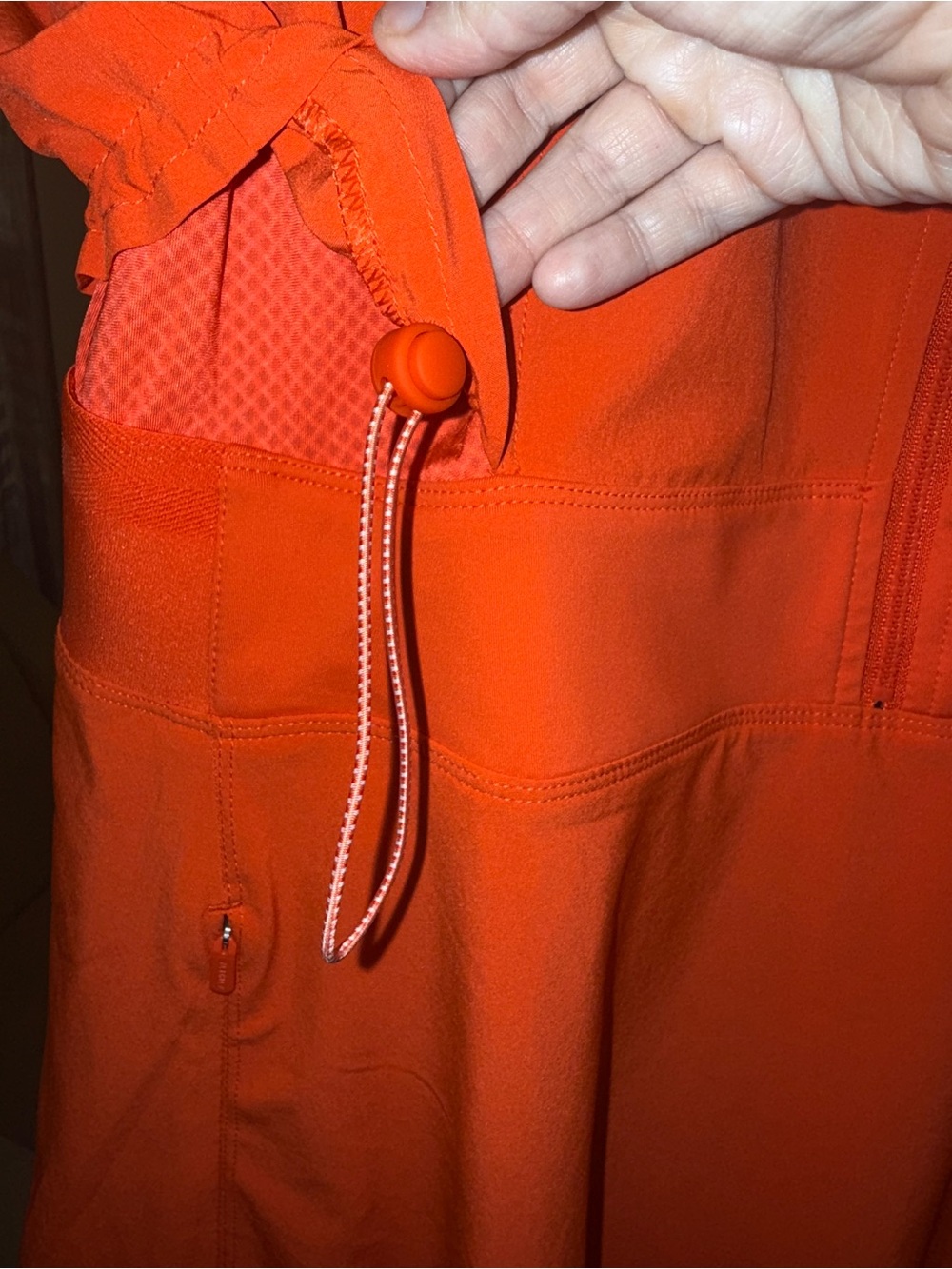 Athleta Bright Orange Zip-Front Mini Dress - Picture 4 of 7